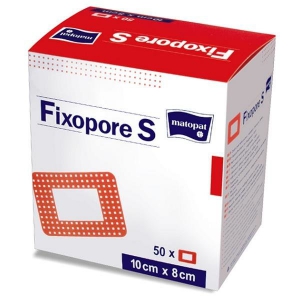Opatrunek włókninowy z wkładem chłonnym Fixopore S 5 cm x 7,2 cm 100 szt.